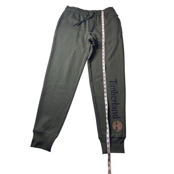 Timberland Olive Green Jogger‎ Sweatpants Men's Small Ribbed Cuffs NEW - Picture 6 of 8